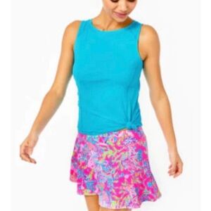 Lilly Pulitzer Luxletic Corrine UPF 50+ Pink Isle Shell Me Something Good Skort